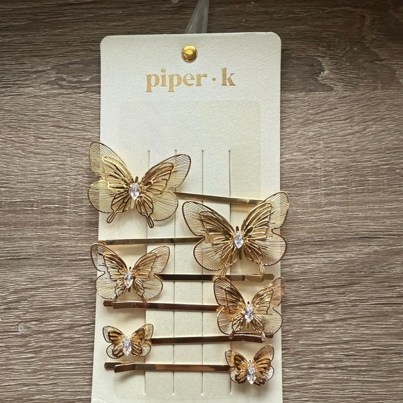 Piper Accessories - Piper Gold Butterfly Hair Accessories